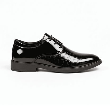 Derbies Classiques en Cuir Noir pour Homme