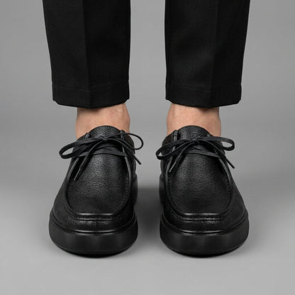 Derby En cuir Grainé
